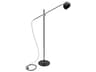 Orwell Black With Satin Nickel Accents LED Floor Lamp