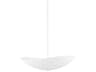 Fabius 6-Light White Plaster Glass LED Bowl Pendant