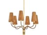 Atwood 6-Light Aged Brass Chandelier