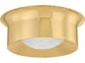 Noxon 1-Light Aged Brass Round Flush Mount