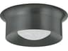 Noxon 1-Light Distressed Bronze Round Flush Mount
