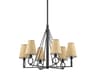 Pendelton 6-Light Aged Iron Black Empire Chandelier