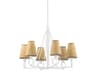 Pendelton 6-Light White Plaster Empire Chandelier