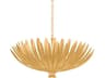 Whitfield 8-Light Vintage Gold Leaf Traditional Bowl Pendant
