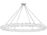 Lindley 1-Light Polished Nickel Etched Glass LED Chandelier