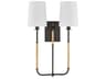 Glenmont 2-Light Aged Brass Distressed Bronze Wall Sconce