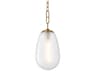 Bruckner 1-Light Aged Brass Mini Pendant