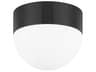 Adams 2-Light Old Bronze Opal Matte Glass Dome Flush Mount