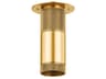 Dighton 1-Light Aged Brass Cylinder Flush Mount