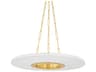 Prattsburgh 1-Light Aged Brass Round Pendant