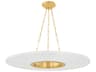 Prattsburgh 1-Light Aged Brass Round Pendant