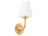 Winnipeg 1-Light Vintage Gold Leaf Wall Sconce