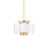 Beau 1-Light Aged Brass Pendant
