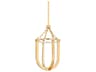 Tournu 1-Light Aged Brass Geometric Mini Pendant