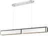 Tribeca Burnished Nickel Black LED Linear Island Pendant