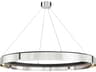 Tribeca Burnished Nickel Black LED Round Pendant