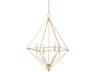 Haines 4-Light Gold Leaf LED Lantern Pendant