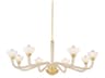 St. Lawrence 8-Light Aged Brass Chandelier