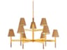 Lindenwood 9-Light Aged Brass Tiered Chandelier