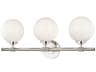 Bowery 3-Light Polished Nickel Vanity Light