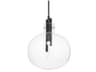 Hempstead 3-Light Black Brass Glass Globe Pendant
