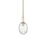 Venice 1-Light Aged Brass Mini Pendant