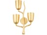 Vine 3-Light Gold Leaf Wall Sconce