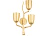 Vine 3-Light Gold Leaf Wall Sconce