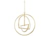 Welland 3-Light Aged Brass LED Geometric Pendant