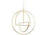 Welland 3-Light Aged Brass LED Geometric Pendant
