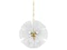 Capri 22-Light Aged Brass Glass Sputnik Pendant