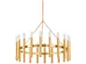 Pali 20-Light Aged Brass Chandelier