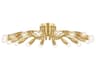 Barney 18-Light8-Light Aged Brass Semi Flush Mount