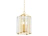 Ramsey 3-Light Aged Brass Cylinder Mini Pendant
