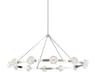 Barclay 12-Light Polished Nickel Glass Pendant
