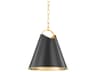Burnbay 1-Light Aged Old Bronze Brass Bell Pendant