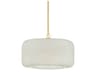 Beechurst 1-Light Aged Brass Drum Pendant