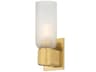 Irondale 1-Light Aged Brass Wall Sconce