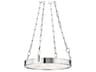 Kirby 1-Light Polished Nickel White LED Round Chandelier