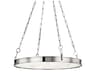 Kirby 1-Light Polished Nickel White LED Round Chandelier
