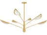 Levin 6-Light Aged Brass Tiered Chandelier