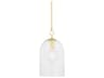 Belleville Pendant Light Aged Brass