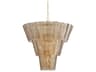 Cassian 18-Light Vintage Gold Leaf Tiered Chandelier