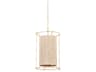 Jones Point 1-Light Vintage Gold Leaf Cylinder Pendant