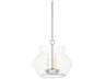 Edmonton 3-Light Polished Nickel Glass Pendant