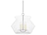 Edmonton 5-Light Polished Nickel Glass Pendant