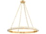 Wingate 1-Light Aged Brass Round Pendant