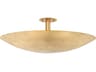 Bern 3-Light Vintage Brass Bowl Semi Flush Mount