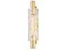 Harwich 1-Light Aged Brass Glass Wall Sconce