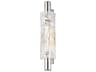 Harwich 1-Light Polished Nickel Glass Wall Sconce